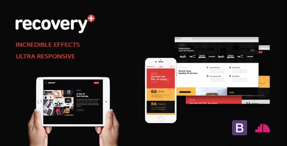 Recovery - Fullscreen Responsive Business Template
           TFx