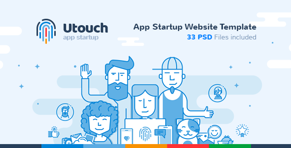 Utouch - App Startup Website PSD Template
           TFx