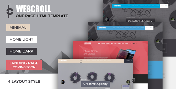 WeScroll Business Single Page HTML Template
           TFx