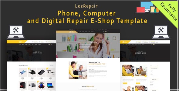 leeRepair - Mobile, Computer, Electronic and Digital Repair E-Shop HTML5 Template
           TFx