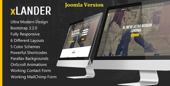 xLander - Premium Landing Page Joomla Template
           TFx