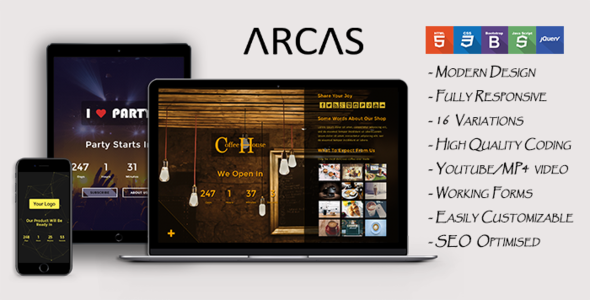 Arcas - Coming Soon Template
           TFx Merlin Domenic