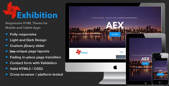 Archi exhibition – Landing Pages for Conferences, Expos, Events and Meetups
           TFx Kenta Antony