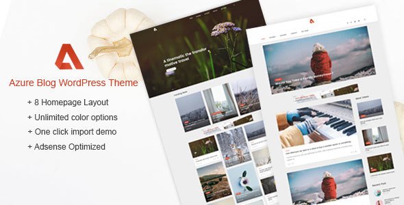 Azure - Blog WordPress Themes
           TFx Caedmon Jessie