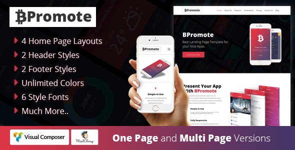 BPromote – Responsive App WordPresss Theme
           TFx Nikolas Takehiko