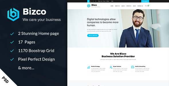 Bizco - Business & Consulting PSD Template
           TFx Maria Talon