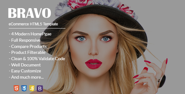 Bravo eCommerce HTML5 Template TFx SiteTemplates Colbert Goyathlay