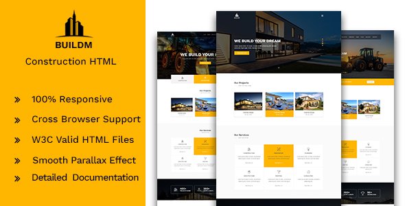 Buildm - Construction HTML Template TFx SiteTemplates Hinata Hasan