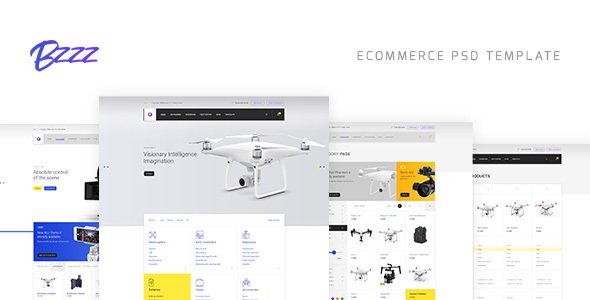 Bzzz - Gadgets eCommerce PSD Template
           TFx Vinnie Hiawatha