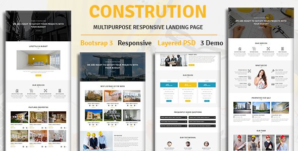 CONSTRUCTION - Multipurpose Responsive HTML Landing Page
           TFx Cody Stanislas