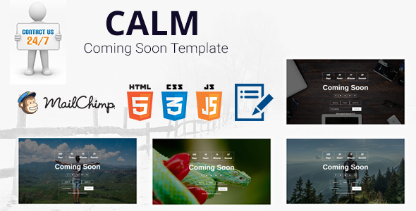 Calm - HTML5 Coming Soon Template
           TFx Guntur Beaumont