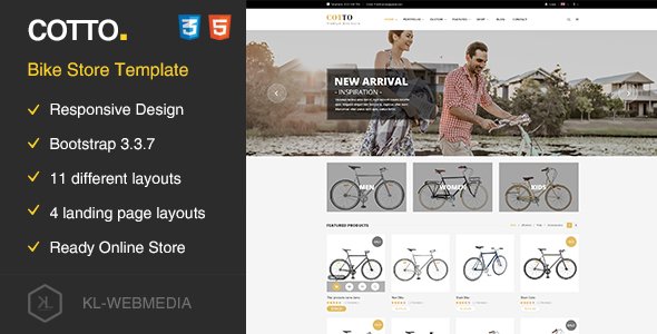 Cotto - Bike Store HTML5 template
           TFx Gerard Moses