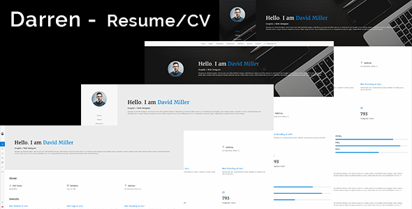 Darren - CV / Resume & vCard Template
           TFx Sid Seward