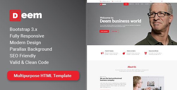 Deem - Multipurpose Business HTML Template TFx Kody Josh