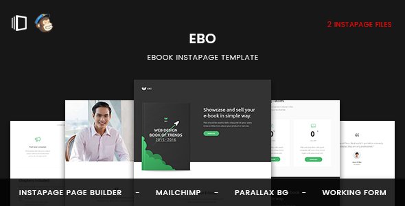 Ebo - Ebook Instapage Template TFx Pancras Murray