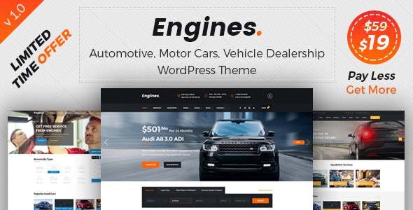 Engines ­- Automotive / Cars / Vehicle / Dealership / Classifieds WordPress Theme
           TFx Ryley Solomon