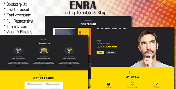 Enra- Landing Template & Blog
           TFx Wolfe Leon