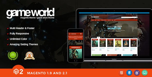 Game Store Responsive Magento Theme - Gameworld
           TFx Dave Jeff
