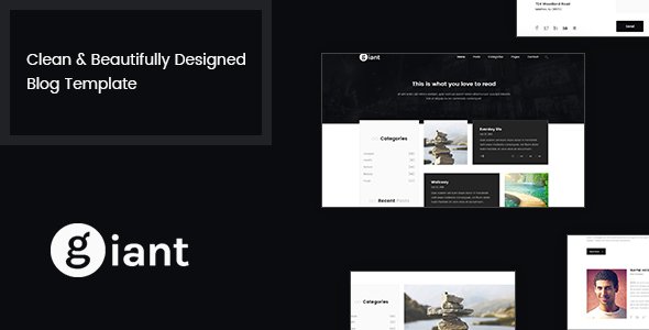 Giant Blog - Blog PSD Template
           TFx Lewis Peyton