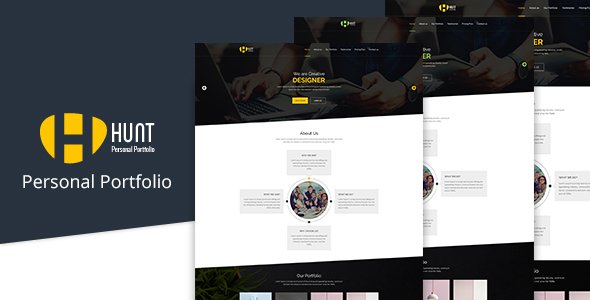 HUNT-Personal Portfolio PSD
           TFx Claude Ramsey