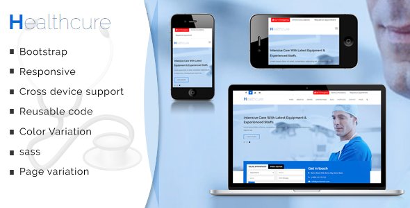Healthcure – Medical and Health Multipurpose Template TFx Kelly Duane