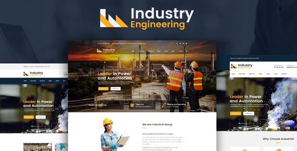 Industry Engineering – Industrial And Engineering HTML Template TFx Merrill Rickey