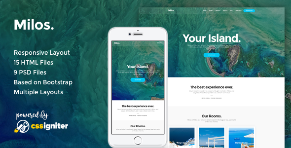 Milos - Responsive Hotel Template
           TFx Jerry Baz