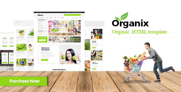 Organix - Organic Product HTML Template
           TFx Sparrow Harvie