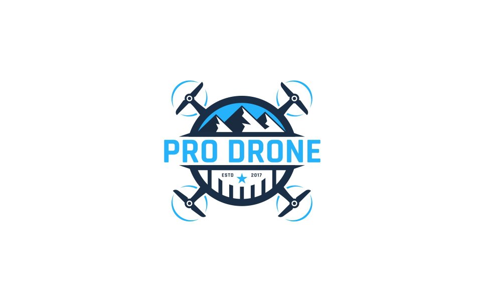 Pro Drone Logo Template TMT Tom Lucas