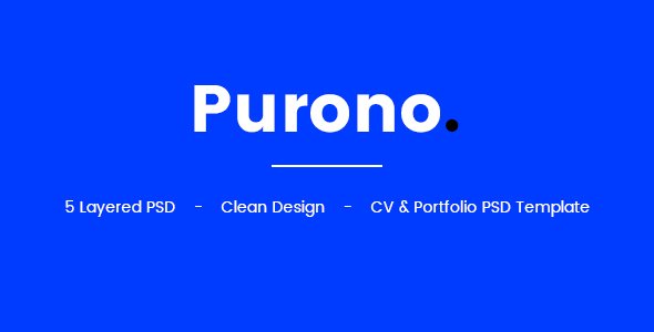 Purono PSD Template
           TFx Smith Keir