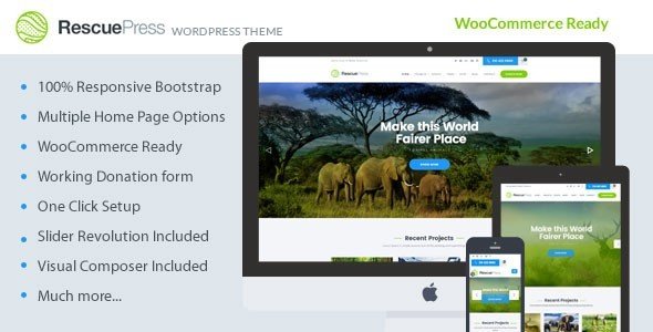 RescuePress - Save Environment WordPress Theme
           TFx Vance Russell