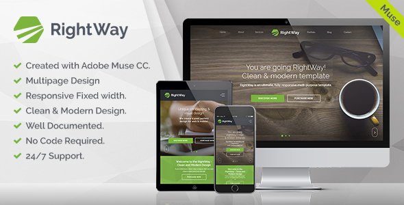 RightWay - Corporate Multipurpose Muse Template
           TFx Jaron Kerr