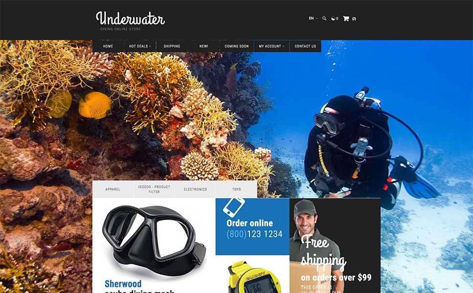 Scuba Diving X-Cart Template TMT Hiawatha Andre