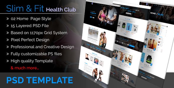 Slim&Fit Health Club | Multipurpose Sport, Gym, Fitness, Yoga, Dance PSD Template
           TFx Tamerlane Raynard