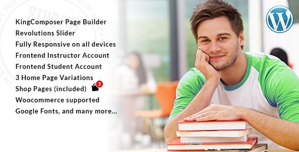 Student - WordPress Theme for University and Online Learning Management System
           TFx Hayate Josh