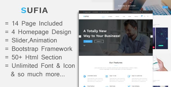 Sufia | Responsive Multipurpose HTML5 Template
           TFx Caleb Jewel