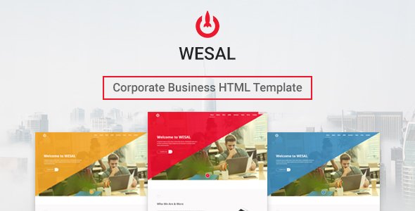 Wesal - Corporate Business Template TFx SiteTemplates Katashi Darrel