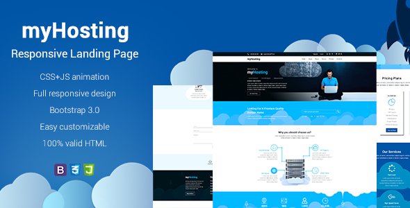 myHosting - Bootstrap Landing Page HTML Template
           TFx Amyas Reg