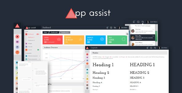 App assist - Angular 4 Bootstrap 4 Admin Template - Admin Templates Site Templates TFx Richard Ryou