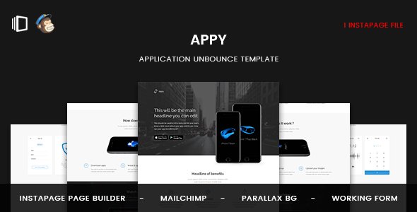Appy - Application Instapage Template - Instapage Marketing TFx Muscowequan Keaton