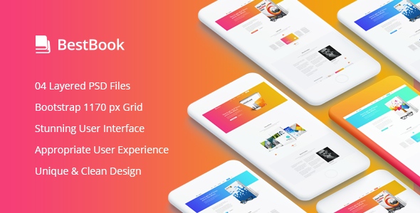 Bestbook - Book Author & Marketers Landing Page PSD Template - Marketing Corporate TFx Randolph Ashley