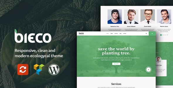 Bieco - Environment & Ecology WordPress Theme - Business Corporate TFx Takehiko Pearce