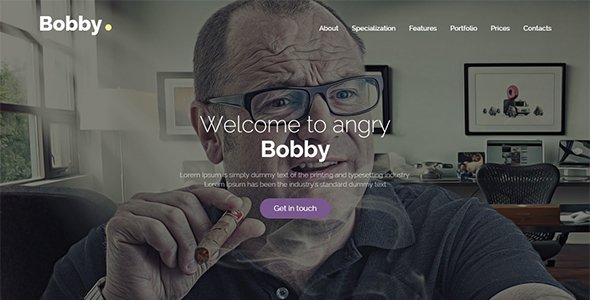 Bobby - Creative Service Landing Page Drupal 8 Theme - Creative Drupal TFx Zachariah Johnie