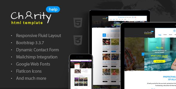 Charity Help- Nonprofit/NGO HTML Template - Charity Nonprofit TFx Jere Monroe