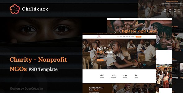 ChildCare | Non-Profit, Charity & Donations PSD Templates - Charity Nonprofit TFx Ferdinand Raharjo