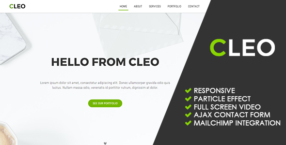 Cleo | Creative Multipurpose Template TFx Layne Suharto