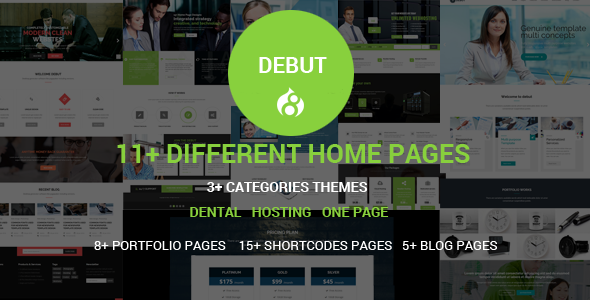 Debut - The Multi-Purpose Responsive Drupal 8 Theme - Corporate Drupal TFx Nanuk Giles