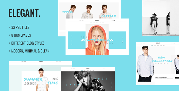 Elegant - Fashion Ecommerce PSD Template - Fashion Retail TFx Vivian Kiefer