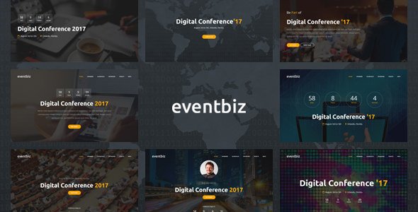 Eventbiz - Event and Conference Website Template - Events Entertainment TFx Gabby Ralph