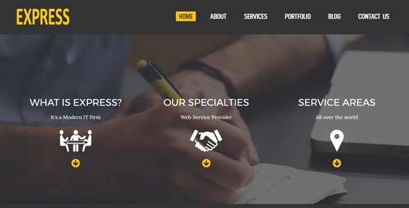 Express - Responsive HTML5 Corporate Business Template - Business Corporate TFx Wil Rhett